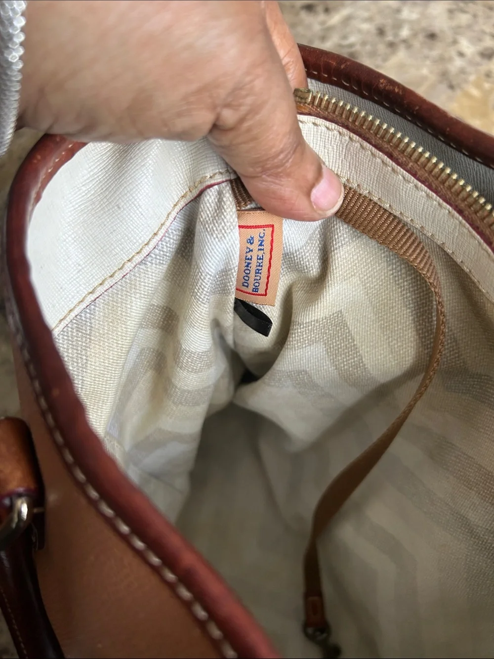 Dooney & Bourke structured leather